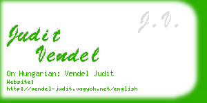 judit vendel business card